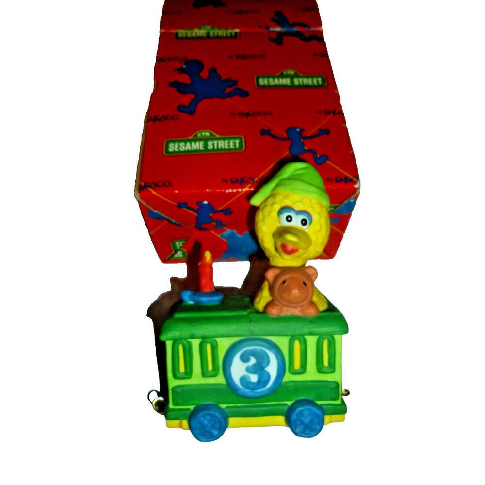 Vintage Boxed‎ Sesame Street "On My Way Big Bird #3" Rare 1993 Enesco Figurine